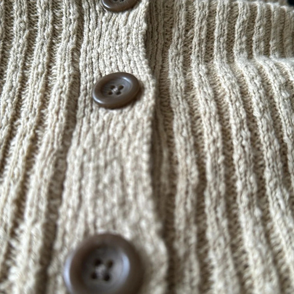 Urban Outfitters Cropped Collared Cardigan Sweater in Light Sand-Size Small NWOT - Picture 9 of 10